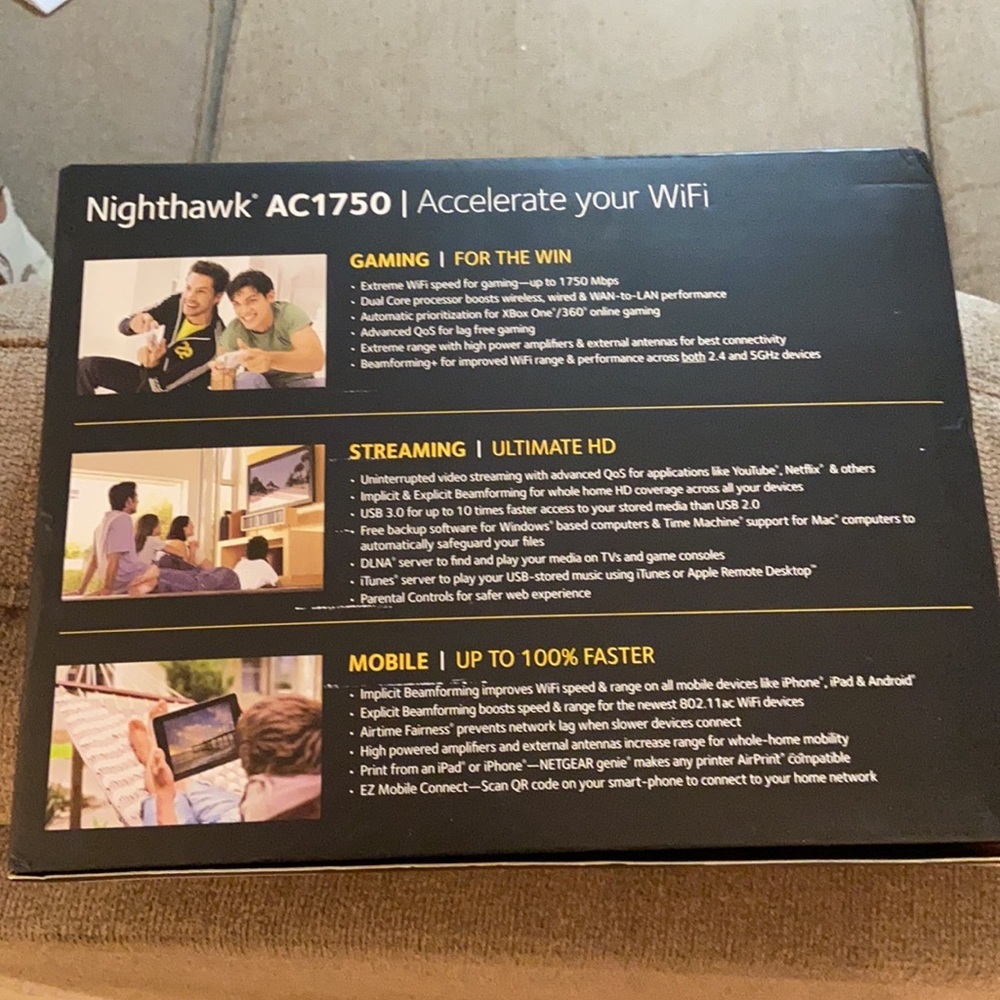 Nighthawk AC 1750 Smart WIFI Router - Picture 2 of 8